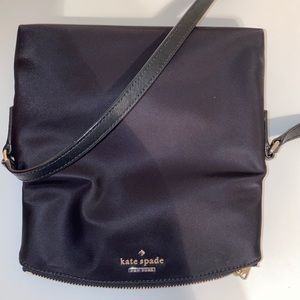 KATE SPADE BLACK NYLON CROSSBODY